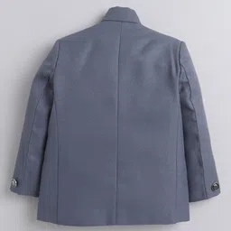 Jeet Ethnics Full Sleeves Solid Jodhpuri Coat With Pant - Grey image 4