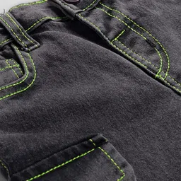 Babyoye Denim Full Length Washed Jeans - Black image 3