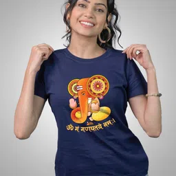 Tedhi Medhi Family Women Graphic Printed Round Neck Cotton Slim Fit T-shirt-image-45