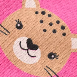 Babyhug Interlock Full Length Diaper Leggings Animal Print Pack of 3 - Multicolour image 5