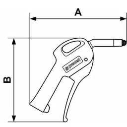 PREVOST 6 Bar Air Blo W Gun, G 1/4in Air Inlet (BSP), 27102 SILP image 4