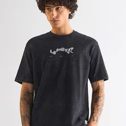 THE BEAR HOUSE Men Printed Drop-Shoulder Sleeves T-shirt image 2