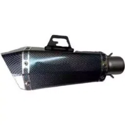RA Accessories Black Wide Mouth Printed Silencer Exhaust for Bajaj Pulsar 220 Fi image 3