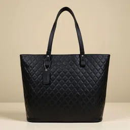 Toteteca PU Up to 12 inch Structured Tote Bag with Quilted-picture-17