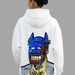 TheBTclub Men Printed Hooded Sweatshirt image 4