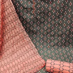 RUDRAA FAB Geometric Printed Unstitched Dress Material image 2