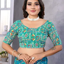 Moda Rapido Abstract Printed Saree image 3