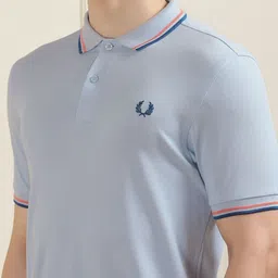 Fred Perry Men Polo Collar Applique T-shirt image 2