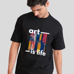 URBAN FLAUNT Men Printed Applique T-shirt-picture-30