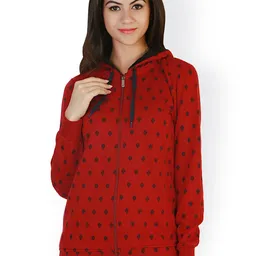 Belle Fille Maroon Printed Jacket-picture-37