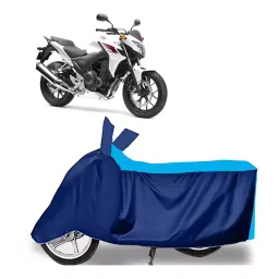 Auto Pearl Two Wheeler Cover for Honda CB 400 - Cyan, Blue-picture-28