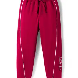 Honeyhap Premium 100% Cotton Knit Full Length Lounge Pants With Bio Finish - Rhubarb-image-30