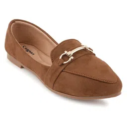 Cogner Women Open Toe Flats with Buckles image 5