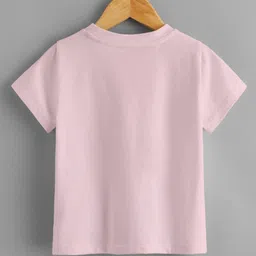 KNITROOT Half Sleeves Big Sister Printed T Shirt - Pink image 3