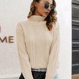 Oh Rare Women Cable Knit Pullover-picture-37