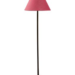 Devansh Pink Cotton Frustum Shaped Cotton Wooden Floor Lamp-picture-16