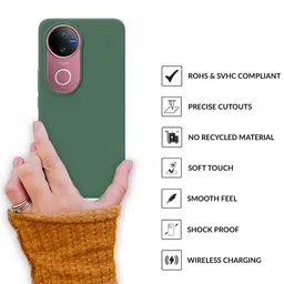 SPRIG Solid Printed Vivo V50 5G Bumper Case Mobile Accessories image 2