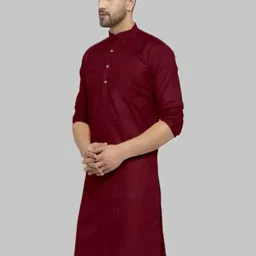 ANUJ FASHION Men Solid A-Line Kurtas-picture-24