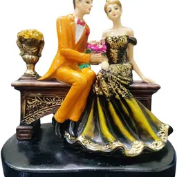 JERRY DECORE Orange Figurine Showpiece image 2