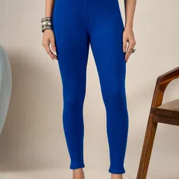 BUY NEW TREND Pack Of 3 Women Mid-Rise Pure Cotton Ankle-Length Leggings-picture-37