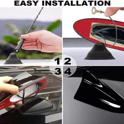 SCA Black Shark Fin Radio Antenna for Kia Sonet image 5