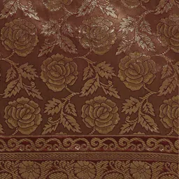 DEVATITHI Woven Design Zari MAROON Banarasi Silk Saree image 2