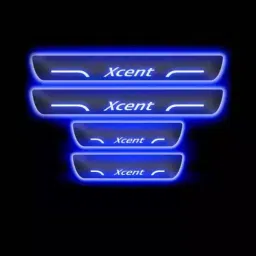 SCA Blue LED Door Sill Plate for Xcent All Model (Set of 4)-picture-23