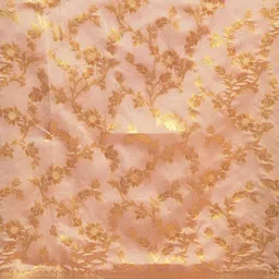 Mitera Cream-Coloured & Gold-Toned Silk Blend Woven Design Banarasi Saree image 3