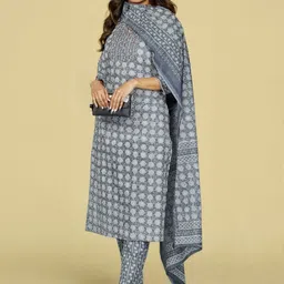 SZN Women Grey Kurta Sets image 4