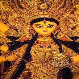 Aura Gold-Toned & Black Door Curtain image 4