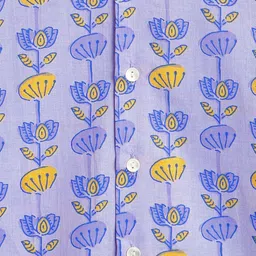 Campana Boys Floral Printed Cotton Kurta with Pyjamas image 5