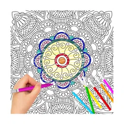 gowoo Art Therapy Mandala Adult Colouring Book 1: Mandala Magic, Coloring Adventure Book with 12 Sketch Pens, Amazing Mandala Colouring Book Tear-Out Sheets Included - English image 2