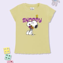 YK X Minute Mirth Girls Snoopy Printed T-shirt-picture-30