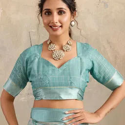 Rekha Maniyar Floral Zari Poly Crepe Saree image 2