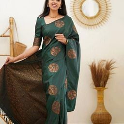 VILLE FASHION Woven Design Zari Banarasi Saree-picture-26