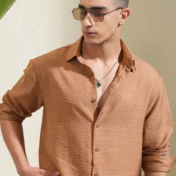 HIGHLANDER Men Horizontal Stripes Opaque Striped Casual Shirt-picture-27