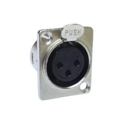 SETMI INDIA XLR Connector Female 3-Pin 50-250 V AC/DC, Push-Lock Mechanism, Silver & Black-picture-21