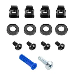 StarTech.com Black 1U Steel Bracket with 2-Post Frame 152 x 501 x 44mm, WALLMOUNTH1 image 3