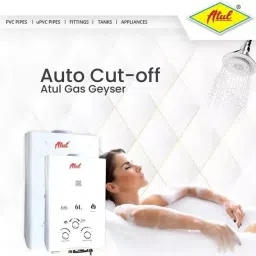 ATUL Instant Geyser LPG Gas Operated Fully Automatic Low Pressure 6 L Capacity with Copper Tank, Comfort Eco image 3