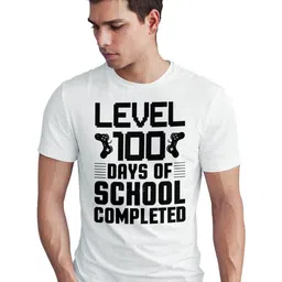 Seekbuylove Men Bio Finish 100 Days Of School Pure Cotton T-shirt-image-85