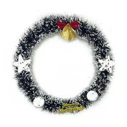 Ascension Black Christmas Wreath Festive Decor-image-15