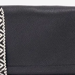 Forever Glam by Pantaloons PU Swagger Sling Bag with Tasselled image 4