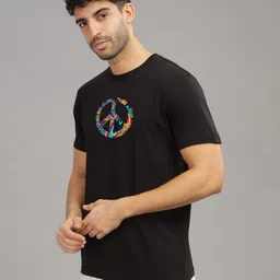 INDISSH Men Typography Printed T-shirt image 5