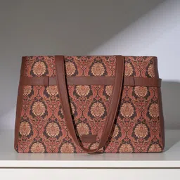 ZOUK Women Ethnic Motifs Printed Shopper Leather Tote Bag-image-41