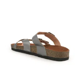 MOZAFIA Women Open Toe Flats with Buckles image 3