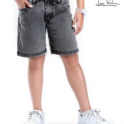 arias by lara dutta Arias Cotton Woven Washed Shorts With Stretch - Black-picture-18
