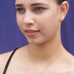 Niscka Gold-Plated Square Pendant With Chain image 5