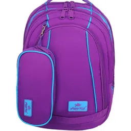 ECHOBOOMERS Unisex Colourblocked Backpack with Zip Pouch image 3