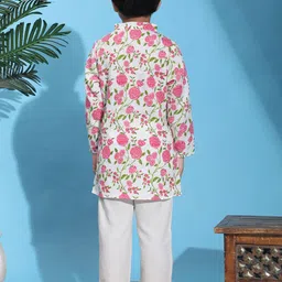 Cutiekins Boys Floral Printed Kurta with Trousers image 5