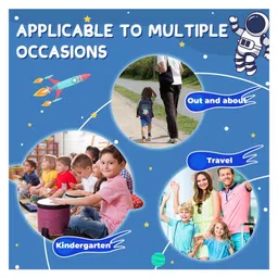 Frantic Premium School Blue Star Dinosaur Bag for Kids - 16 Inches image 3